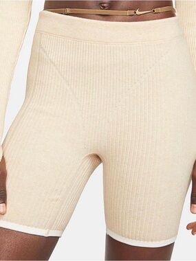 Nike x Jacquemus Women's NRG EU Tight Shorts in the Pearl White colorway size L